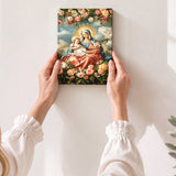 Catholight Halo Of Roses Devotional Wooden Art
