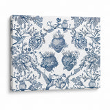 Catholight Sacred Elegance Blue and White Devotion Canvas Wall Art