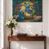 Catholight Holy Nativity Canvas Wall Art