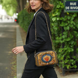 Catholight Sacred Heart of Divine Leder-Umhängetasche