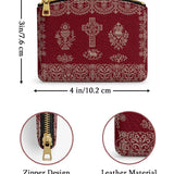 Catholight Liturgical Elegance Leather Rosary Pouch