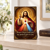 Catholight A Testament of Grace and Compassion Wooden Art Quote