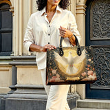 Catholight Taube des ewigen Lichts Personalisierte Ledertasche