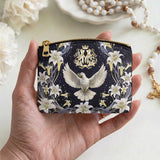 Catholight The Holy Spirit and Lily Devotional Leather Rosary Pouch