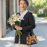 Catholight Die Lilie der Reinheit Damen-Ledertasche