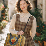 Katholische Ledertasche „Heiliges Herz der Göttlichen Liebe“