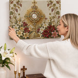 Catholight Eucharistic Bloom Canvas Wall Art