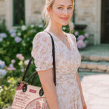 Katholische personalisierte Ledertasche „Denn so sehr hat Gott die Welt geliebt“