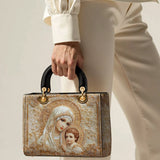Catholight Heavenly Grace In Radiant Splendor Damen-Ledertasche