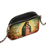 Catholight Roses of Guadalupe Leather Crossbody Bag