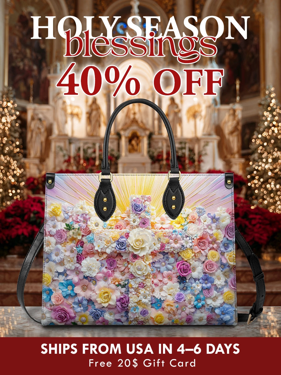 Catholight Floral Resurrection Ledertasche