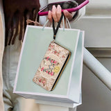 Katholische Rosen des Rosenkranzes Ledergeldbörse