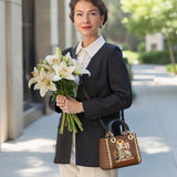 Catholight Agnus Dei Lady Leather Bag