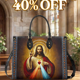 Catholight  A Testament of Grace and Compassion Leather Bag