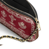 Katholische liturgische Eleganz Leder-Umhängetasche