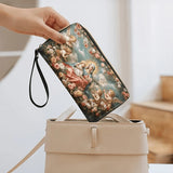 Catholight  Halo Of Roses Leather Wallet Purse