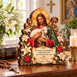 Catholight Wooden Faith Block - The Lord Is My Shepherd