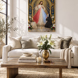 Catholight St. Faustina Divine Mercy Vision Canvas Wall Art