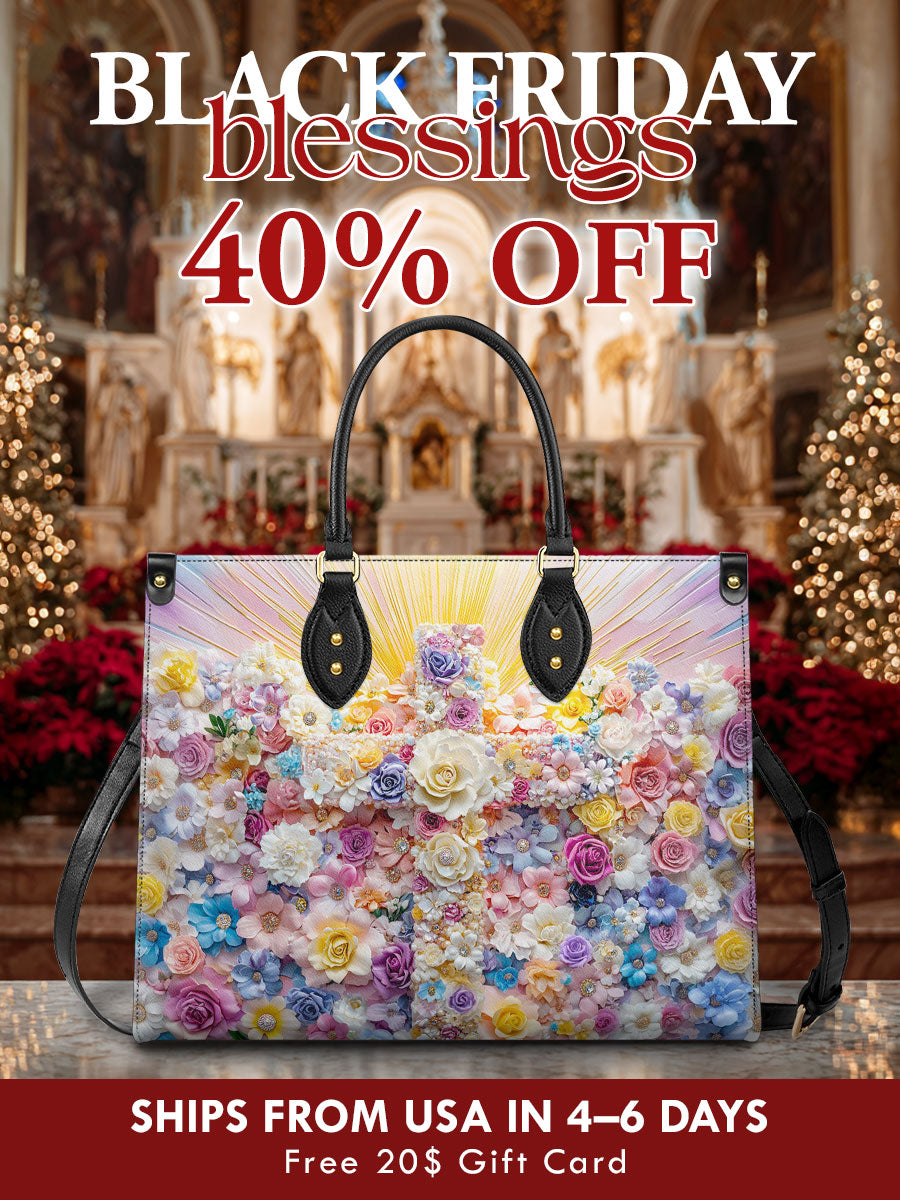 Catholight Floral Resurrection Ledertasche