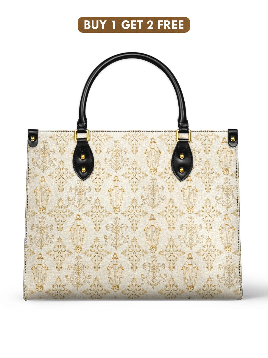 Catholight Ledertasche mit Ave Maria-Muster
