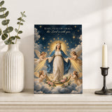 Catholight The Queen of Heaven Devotional Wooden Art Quote