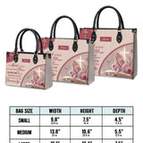 Katholische personalisierte Ledertasche „Denn so sehr hat Gott die Welt geliebt“