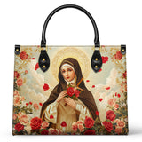 Catholight Little Flower Elegance Ledertasche
