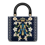 Catholight Crown Of Grace Damen-Ledertasche