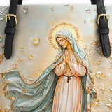 Catholight The Crescent of Serenity Leather Tote Bag