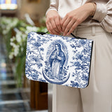 Katholische Bibelhülle „Heilige Gelassenheit Jungfrau Maria“ aus Leder