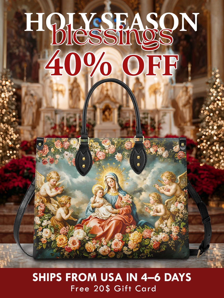 Catholight Halo Of Roses Ledertasche