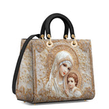 Catholight Heavenly Grace In Radiant Splendor Damen-Ledertasche