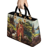 Katholische Ledertasche „St. Johannes der Täufer, Hirte“