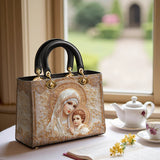 Catholight Heavenly Grace In Radiant Splendor Damen-Ledertasche