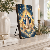 Catholight The Queen of Heaven Devotional Wooden Art