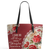 Catholight Blooming With Faith Ledertasche