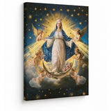 Catholight The Queen of Heaven Canvas Wall Art