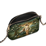 Catholight „Das Kreuz der Erlösung“ Leder-Umhängetasche