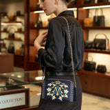 Catholight Crown Of Grace Leder-Umhängetasche