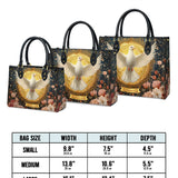 Catholight Taube des ewigen Lichts Personalisierte Ledertasche