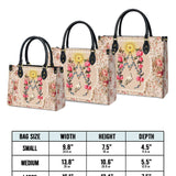 Katholische Rosen des Rosenkranzes Ledertasche