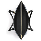 Catholight Sacred Elegance: Blaue und weiße Tragetasche aus Leder der Devotion