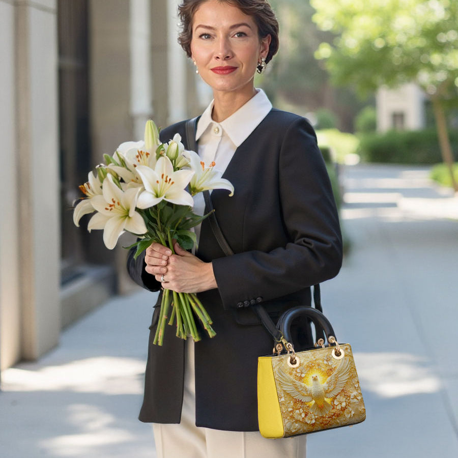 Catholight Catholight Wings of Serenity Damen-Ledertasche