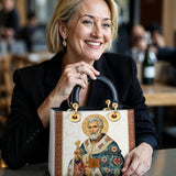 Katholische Ledertasche „St. Peter der Ehrfurcht“ für Damen