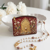 Catholight Eucharistic Majesty Leather Rosary Pouch