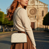 Catholight The Ave Maria Pattern Leather Crossbody Bag