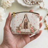 Catholight St. Thérèse of Lisieux Little Way Leather Rosary Pouch