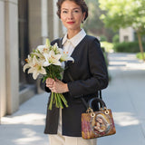 Catholight Divine Madonna und Kind Damen-Ledertasche