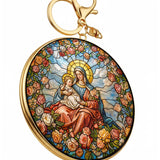 Catholight Halo Of Roses Keychain