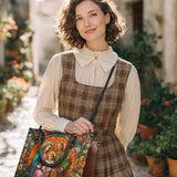 Katholische Ledertasche „Heilige Familie Ewiges Licht“